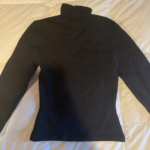 Woman’s black turtle neck with open chest - Picture 3 of 5
